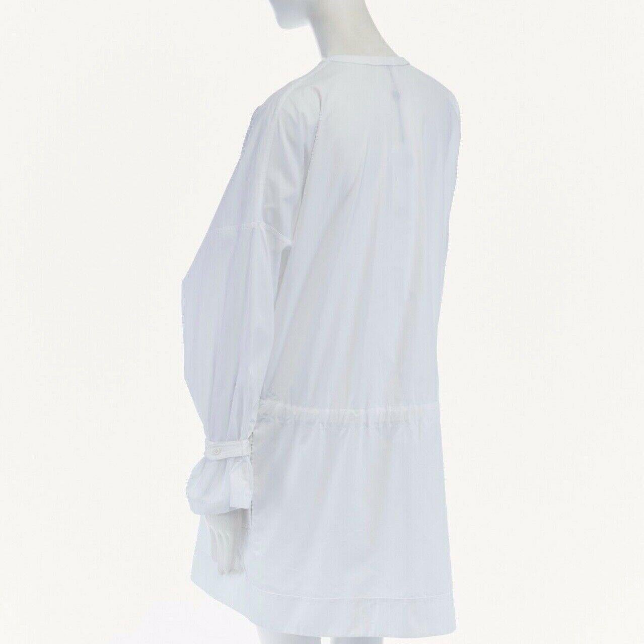 new ALEXANDER MCQUEEN white cotton lace front tunic dress FR38 US8 UK10 M 2