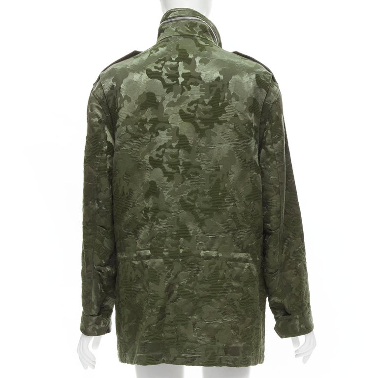 Louis Vuitton, Reversible Camo Jacquard Bomber Large Made in Italy