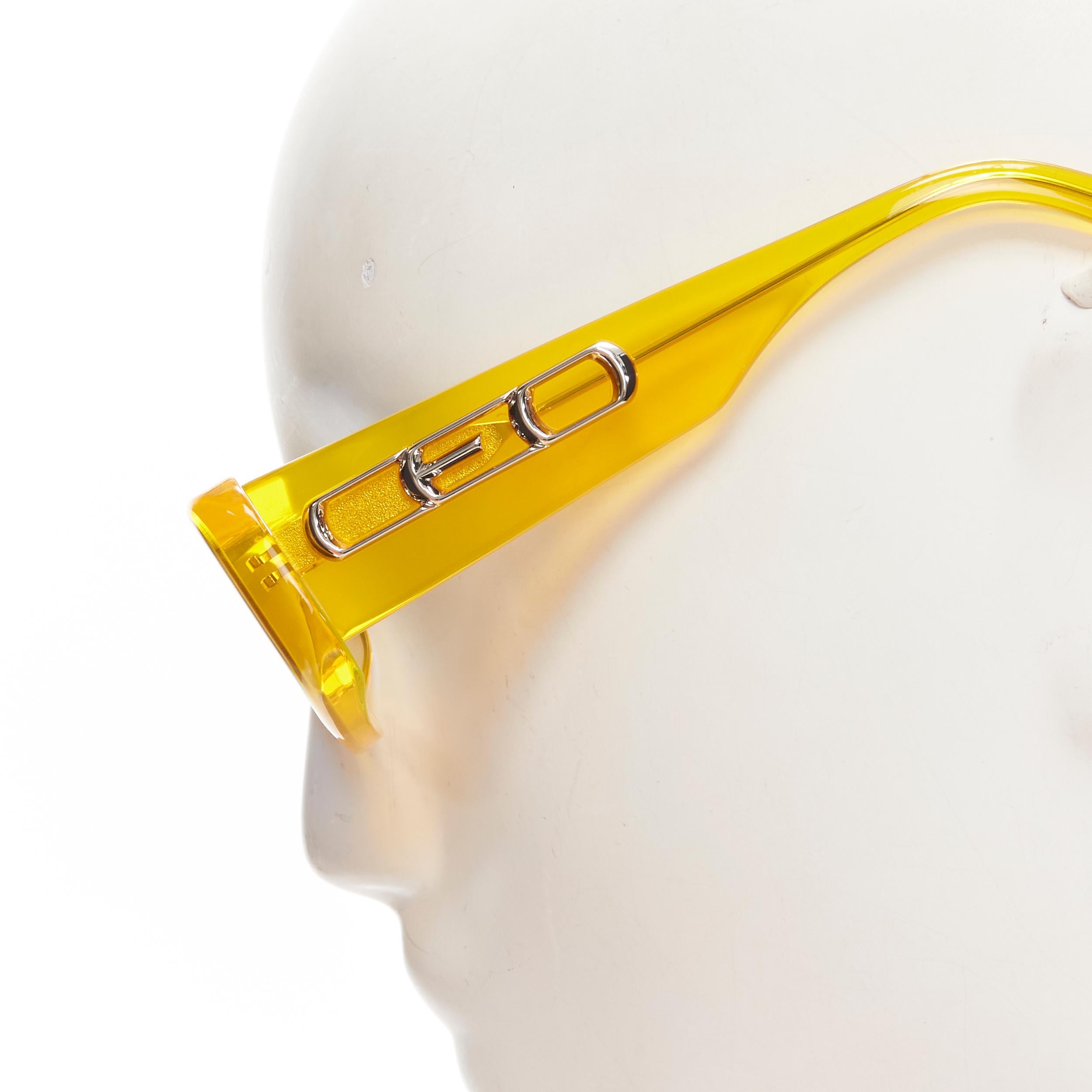 Women's new ALEXANDER WANG GENTLE MONSTER CEO yellow blue rectangular sunglasses