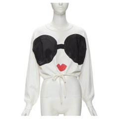 ALICE OLIVIA Stacey Bendet - Pull court avec cordon de serrage face, graphique, pour filles, taille XS