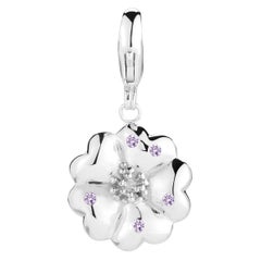 New Amethyst Blossom Pave Detachable Charm/Pendant