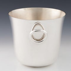 New and Boxed Modern Silver Plated Christofle Vertigo Champagne Bucket