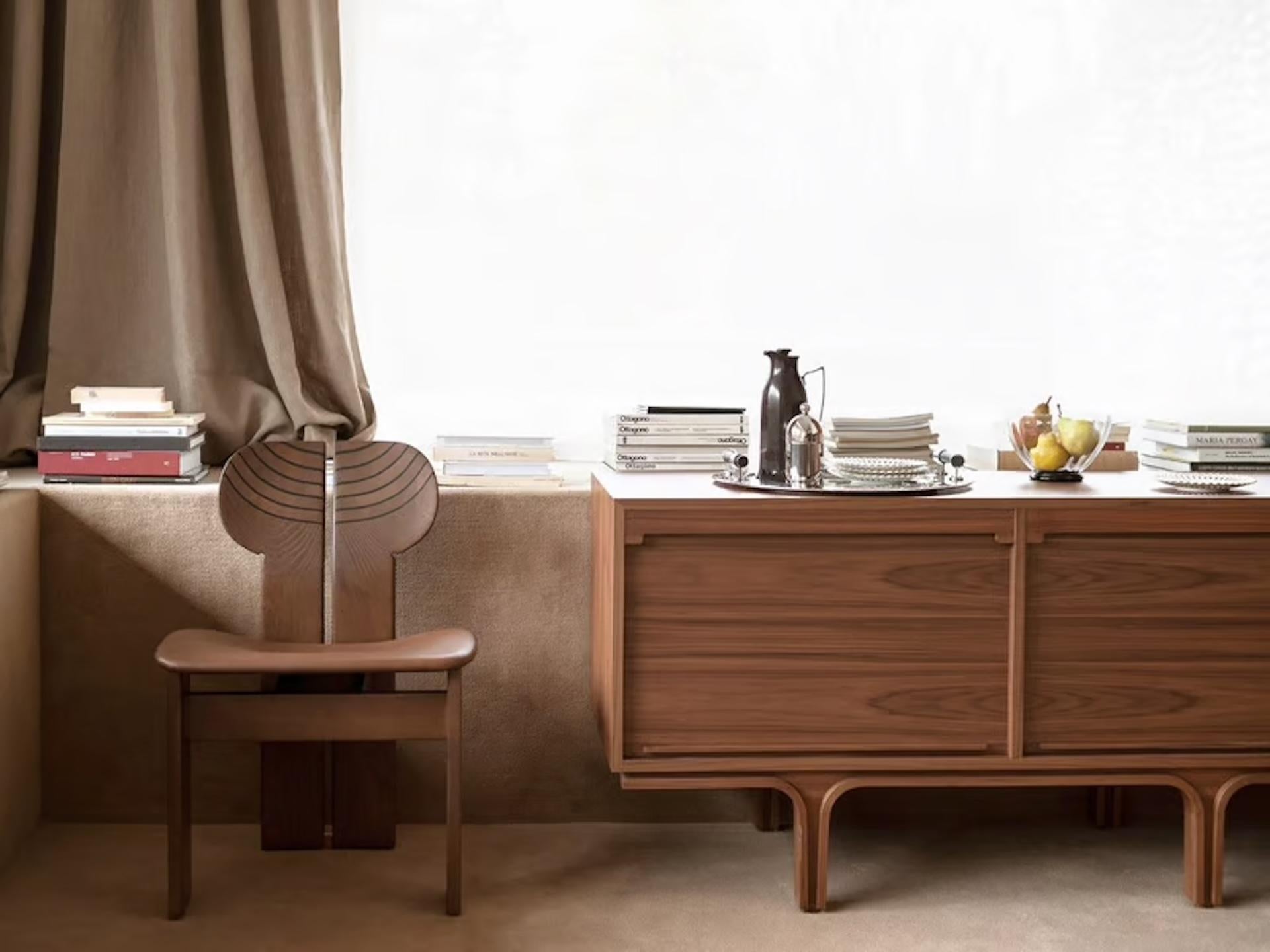 Silla Tacchini Africa nueva y personalizable por encargo de Afra & Tobia Scarpa Madera en venta