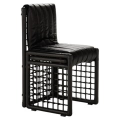 New and Made to Order Tacchini Basilan Rattan Chair with leather by Tobia Scarpa