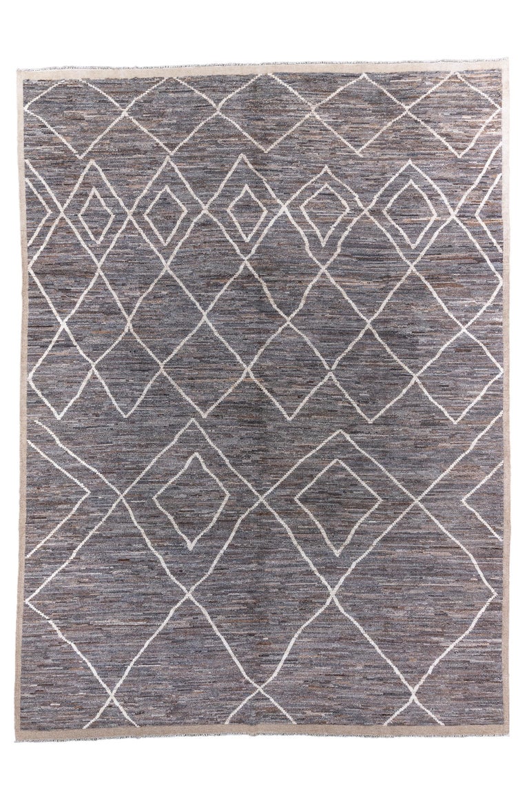 Morrocon Pattern Rug New and Modern Moroccan Design Rug For Sale at 1stDibs