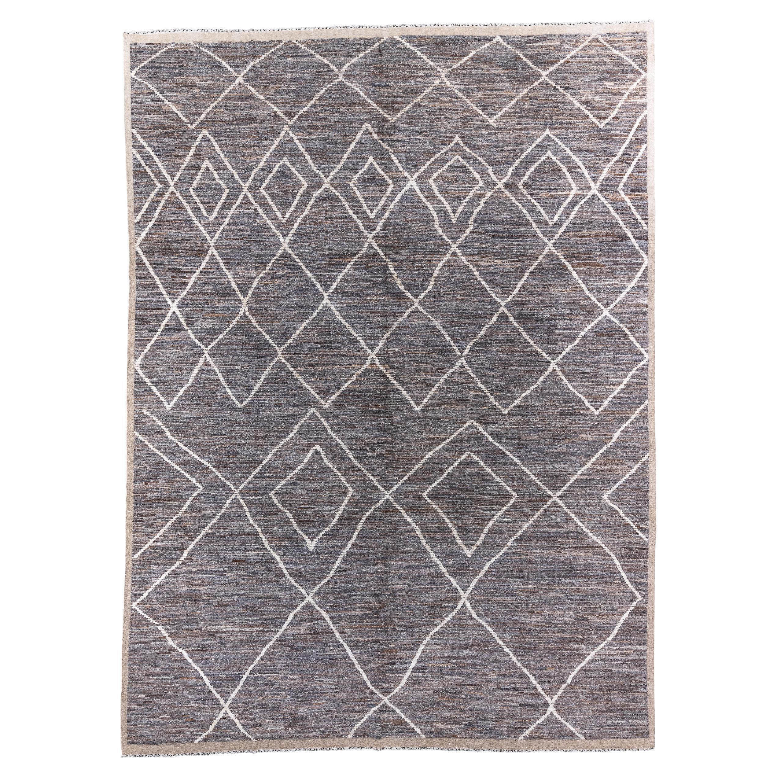 New and Modern Moroccan Design Rug 