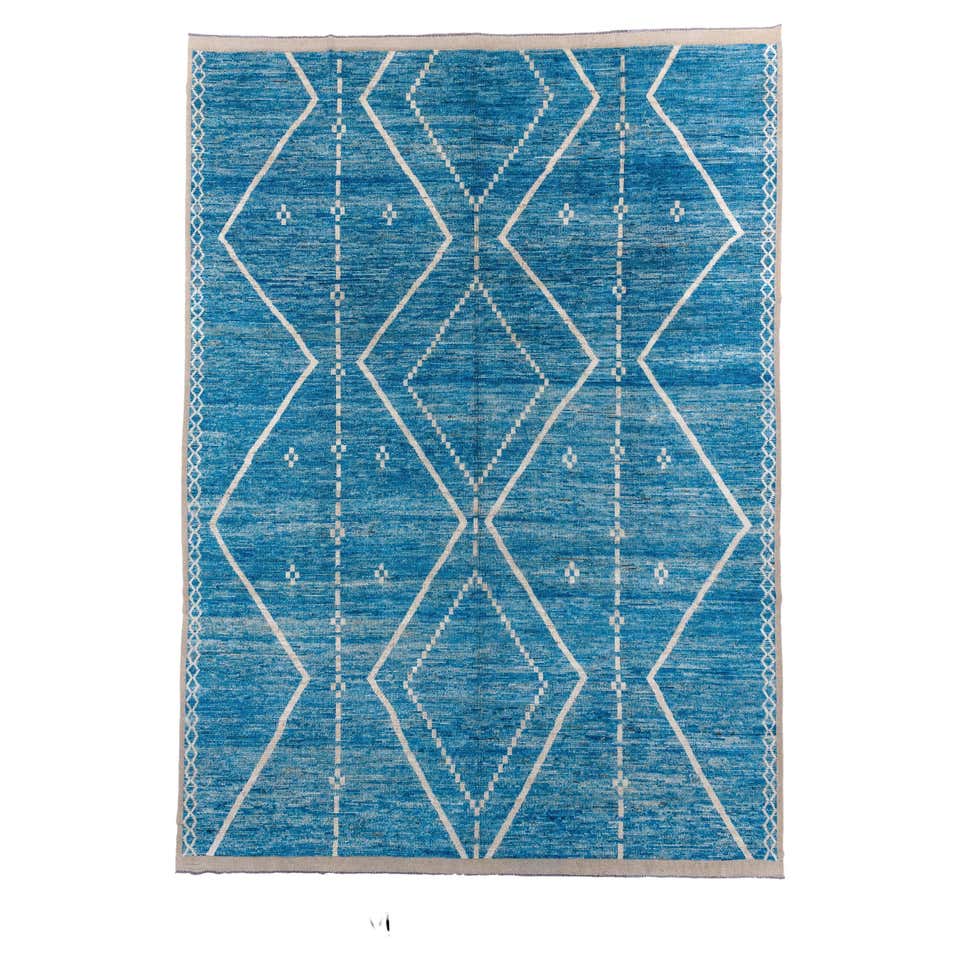 Morrocon Pattern Rug New Contemporary Moroccan Style Rug with Biophilic Scandinavian Modern ...