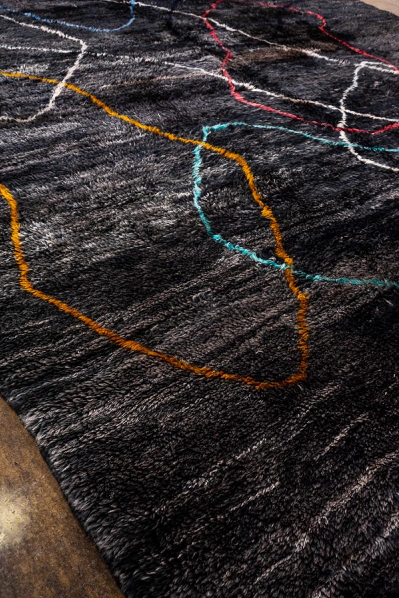 Laine Tapis marocain neuf et moderne 8''6x11''6 en vente