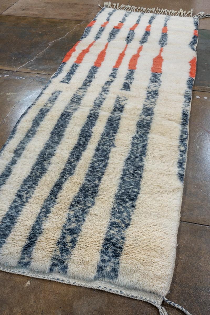 Hand-Knotted New and Modern Moroccan Runner