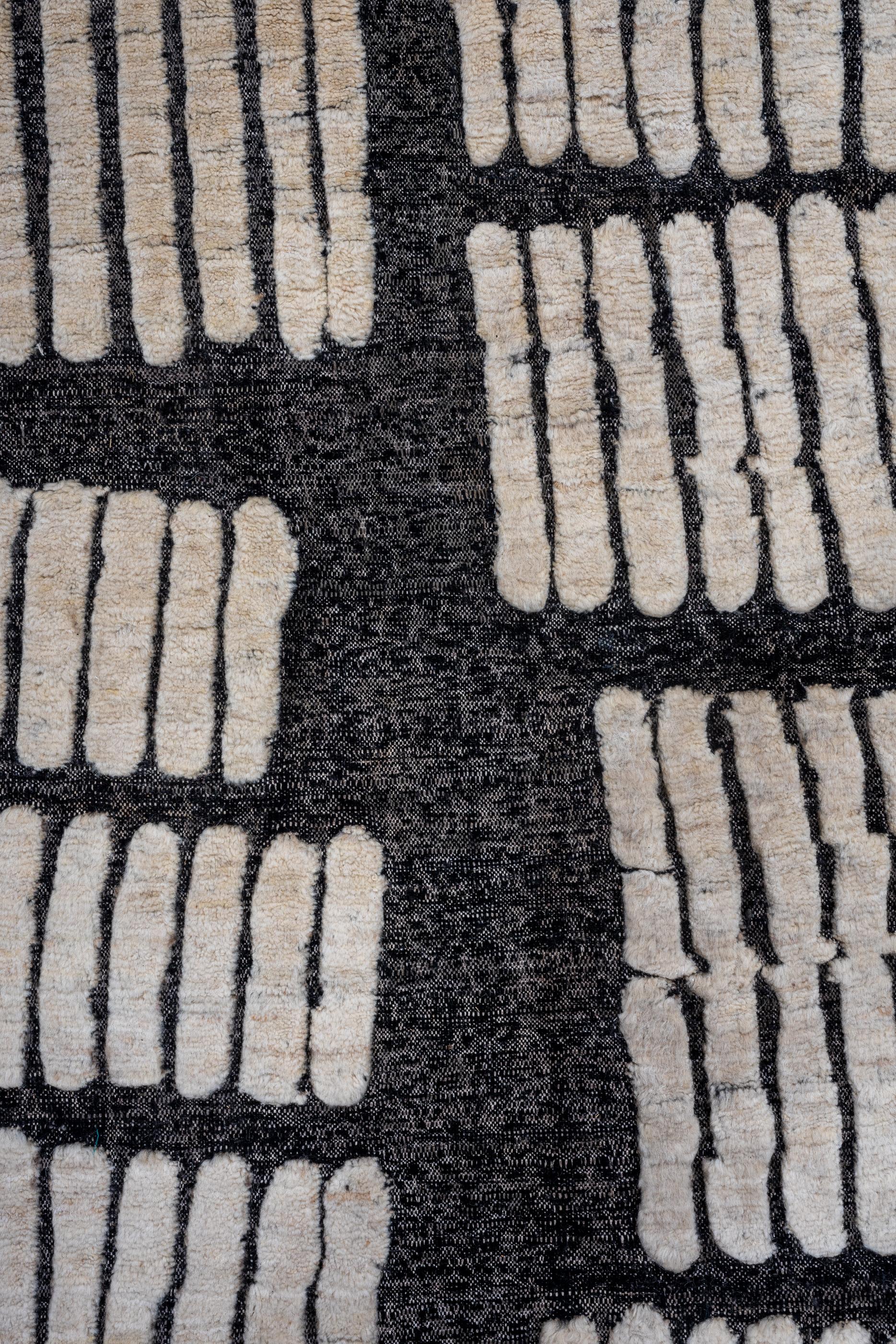 Hand-Knotted New and Modern Tulu Design Rug