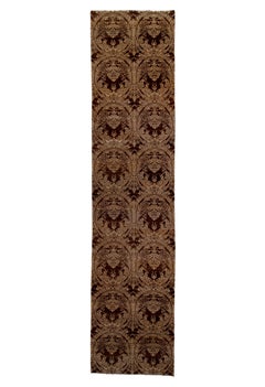 Neuer und einzigartiger Dekorationsteppich mit braunem Feld und goldenem Design