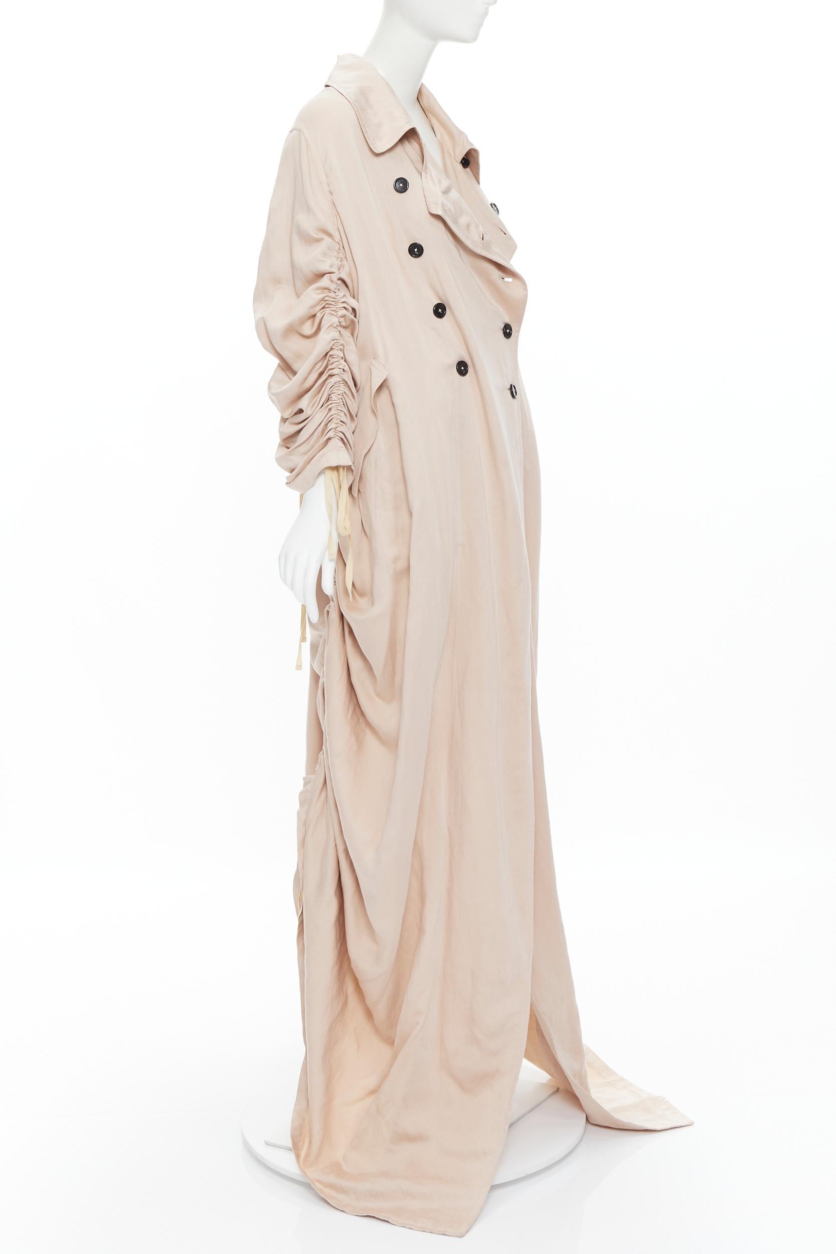 nuevo ANN DEMEULEMEESTER 2019 Pasarela Valery rosa acanalado paracaídas trench M en Nuevo Estado en Hong Kong, NT