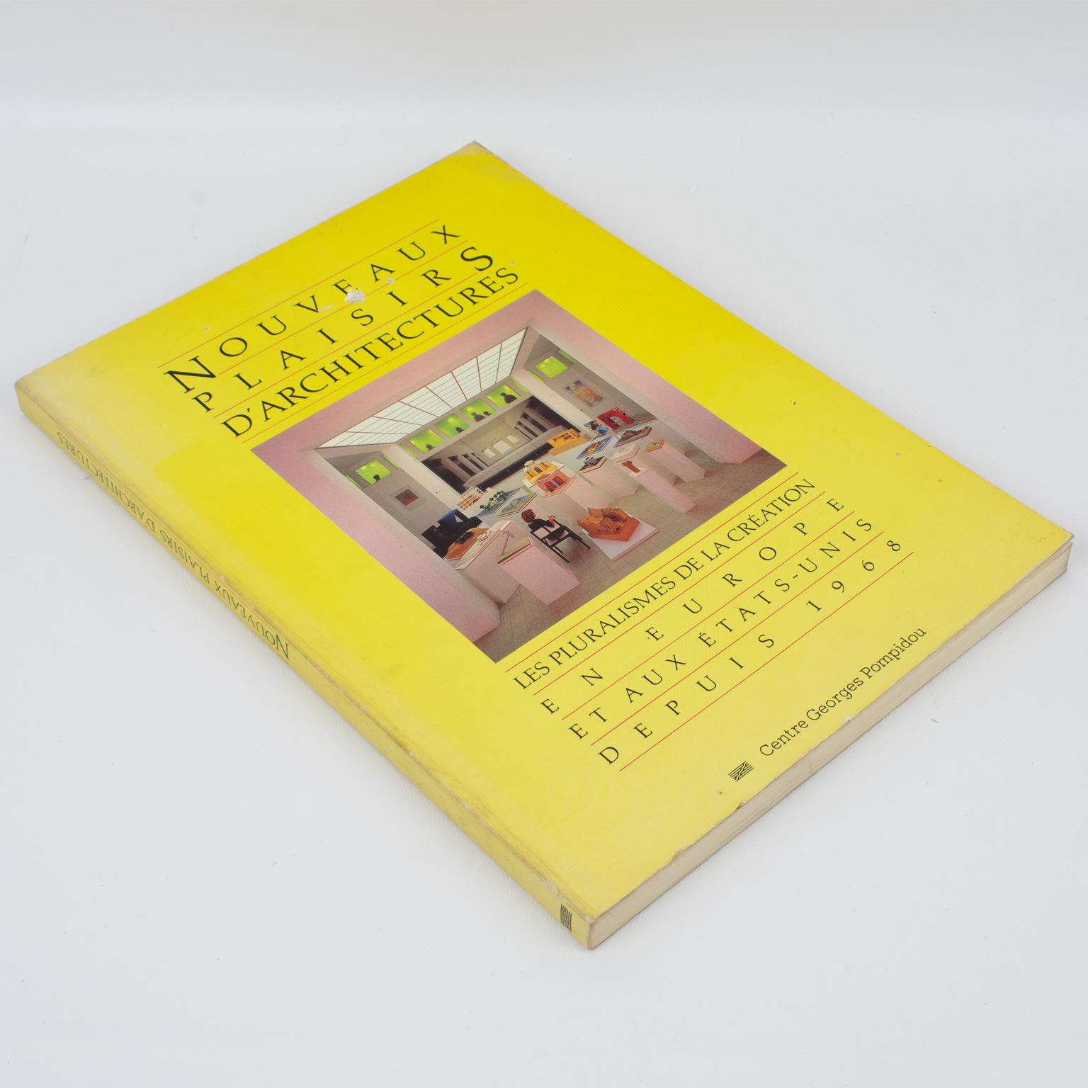 Nouveaux Plaisirs d'Architectures, livre français publié par le Centre National d'Art et de Culture Georges Pompidou à Paris, 1985.
Les pluralismes de la Collectional en Europe et aux Etats-Unis depuis 1968 vus a travers les collections du Deutsches