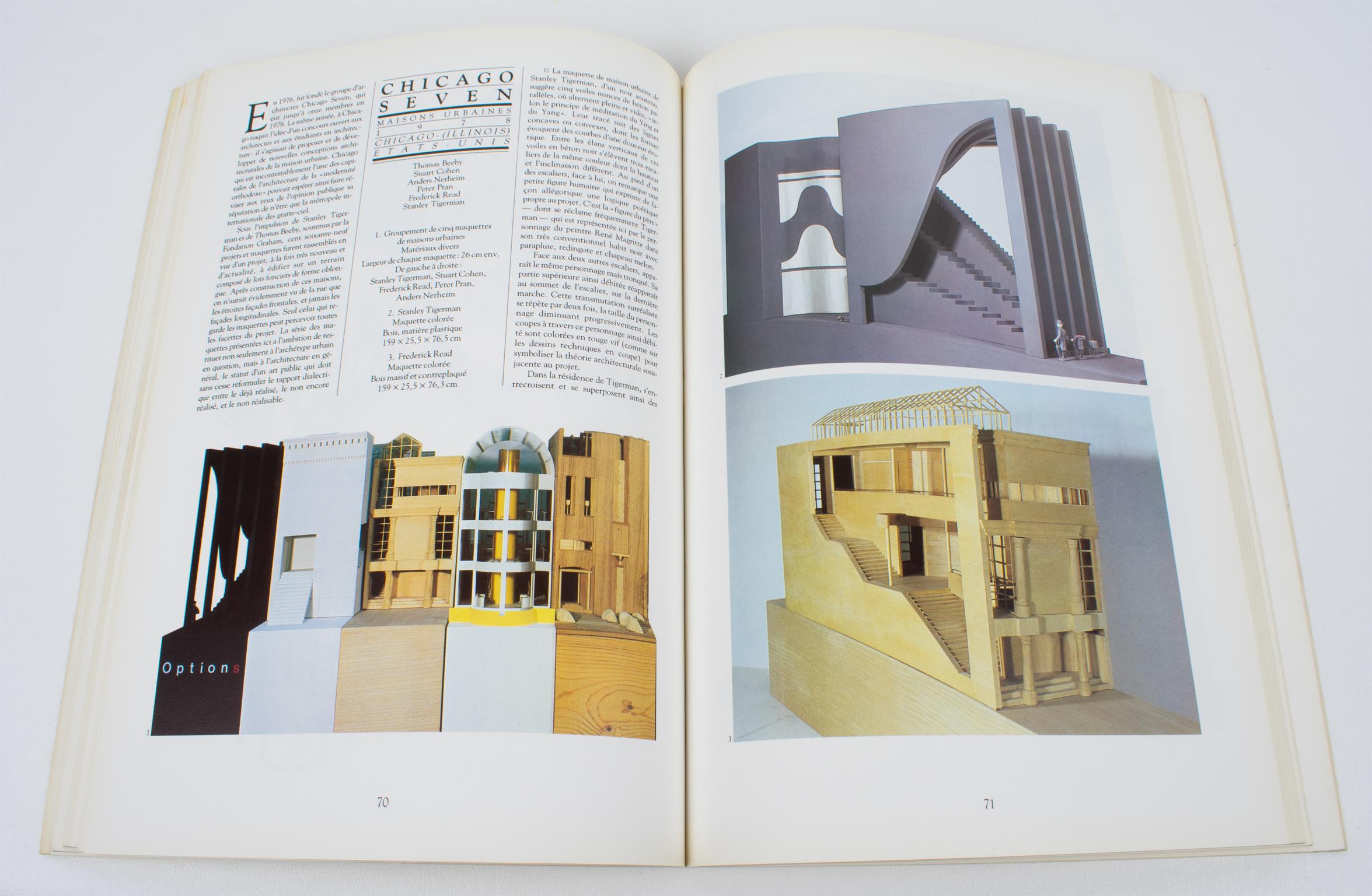 New Architectural Pleasures, French Book by George Pompidou Art Center, 1985 In Good Condition For Sale In Atlanta, GA