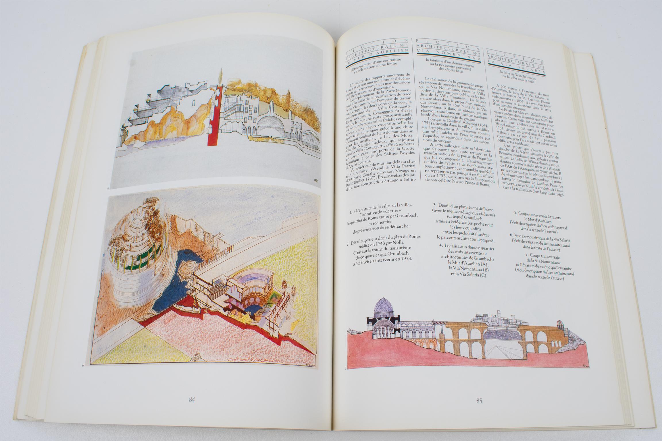 Papier New Architectural Pleasures, livre français de George Pompidou Art Center, 1985 en vente