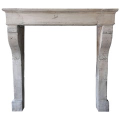 New Arrival, Antique Fireplace of French Limestone from the 19th Century, 903