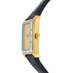 New Authentic Ladies Corum Ingot 24 Karat Yellow Gold Steel Quartz Watch