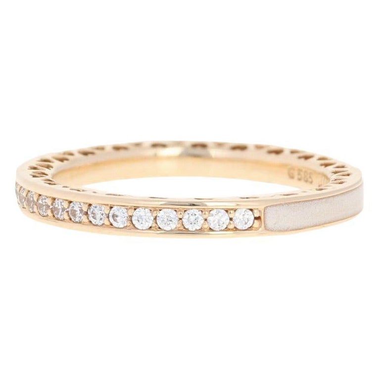 New Authentic Pandora Radiant Hearts of Pandora Ring 14k Gold CZ 54 '7' 150186CZ
