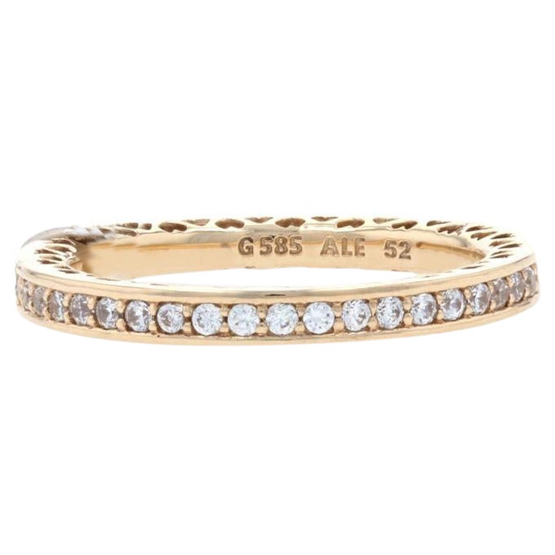 Neuer authentischer Radiant Hearts of Pandora Ring 14k Gold 150186CZ 52 6 Herzband