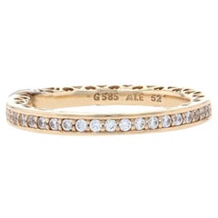 Neuer authentischer Radiant Hearts of Pandora Ring 14k Gold 150186CZ 52 6 Herzband