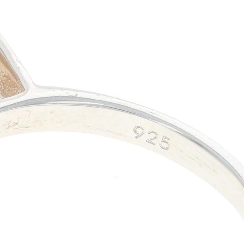 NEW Azotic Topaz & Diamond Ring - Sterling Silver 6.93ctw Halo-Inspired Size 7 3