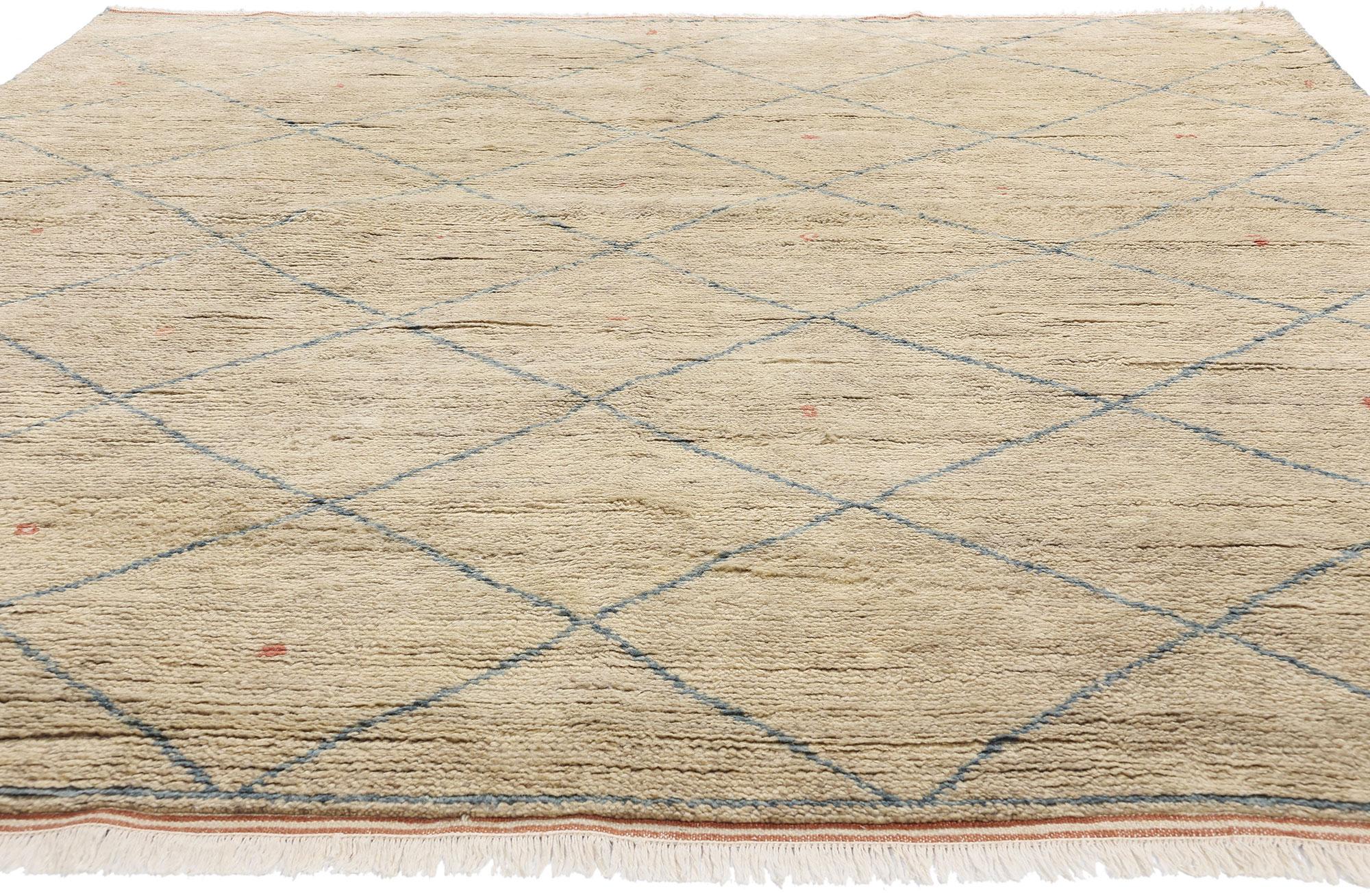 Estetismo New Azure Desert Diamond Tappeto marocchino moderno con stile contemporaneo in vendita
