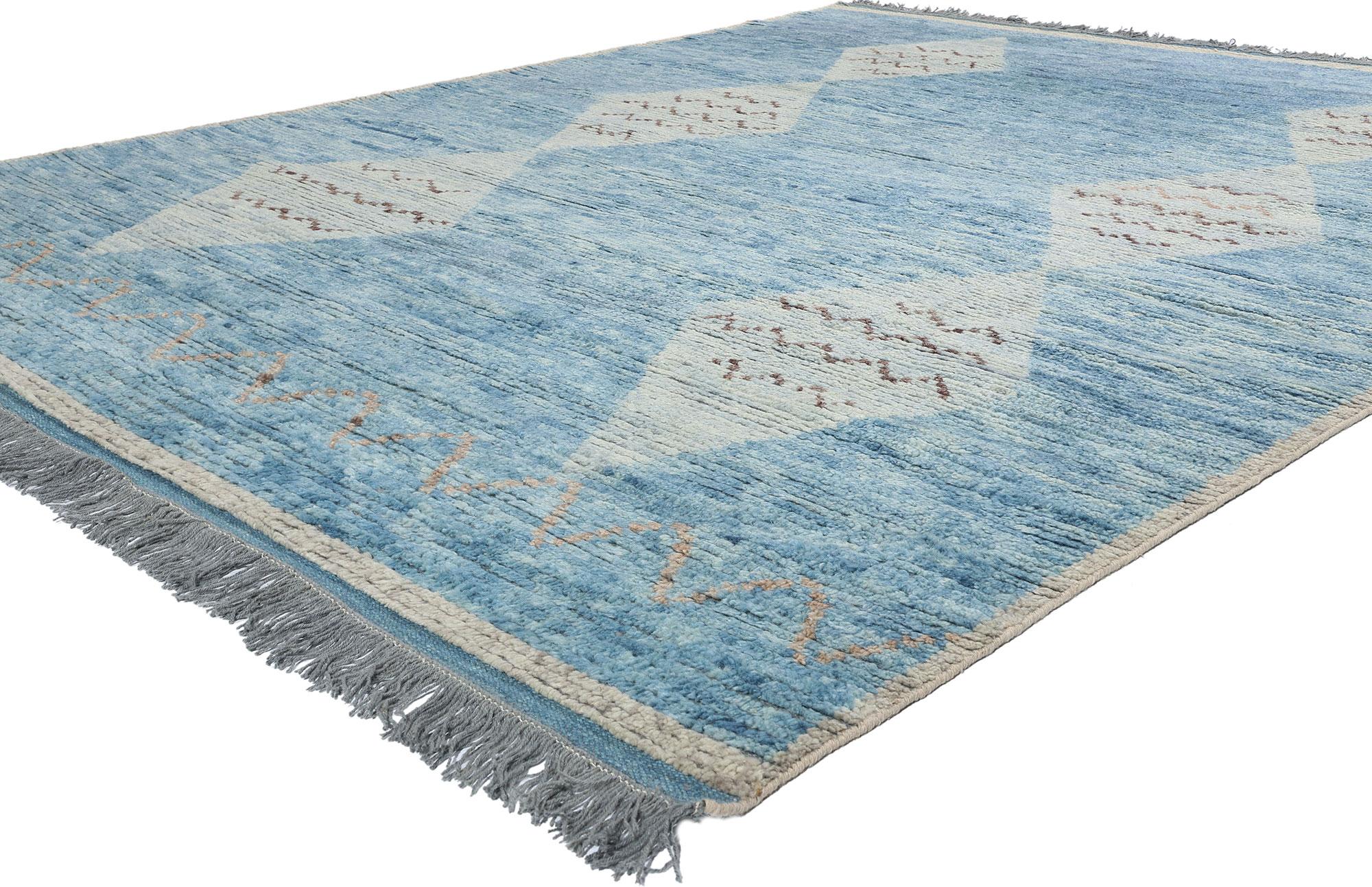 31287 Azure Desert Diamonds Marokkanischer Teppich, 08'06 x 10'08. Wir präsentieren den bezaubernden marokkanischen Teppich 
