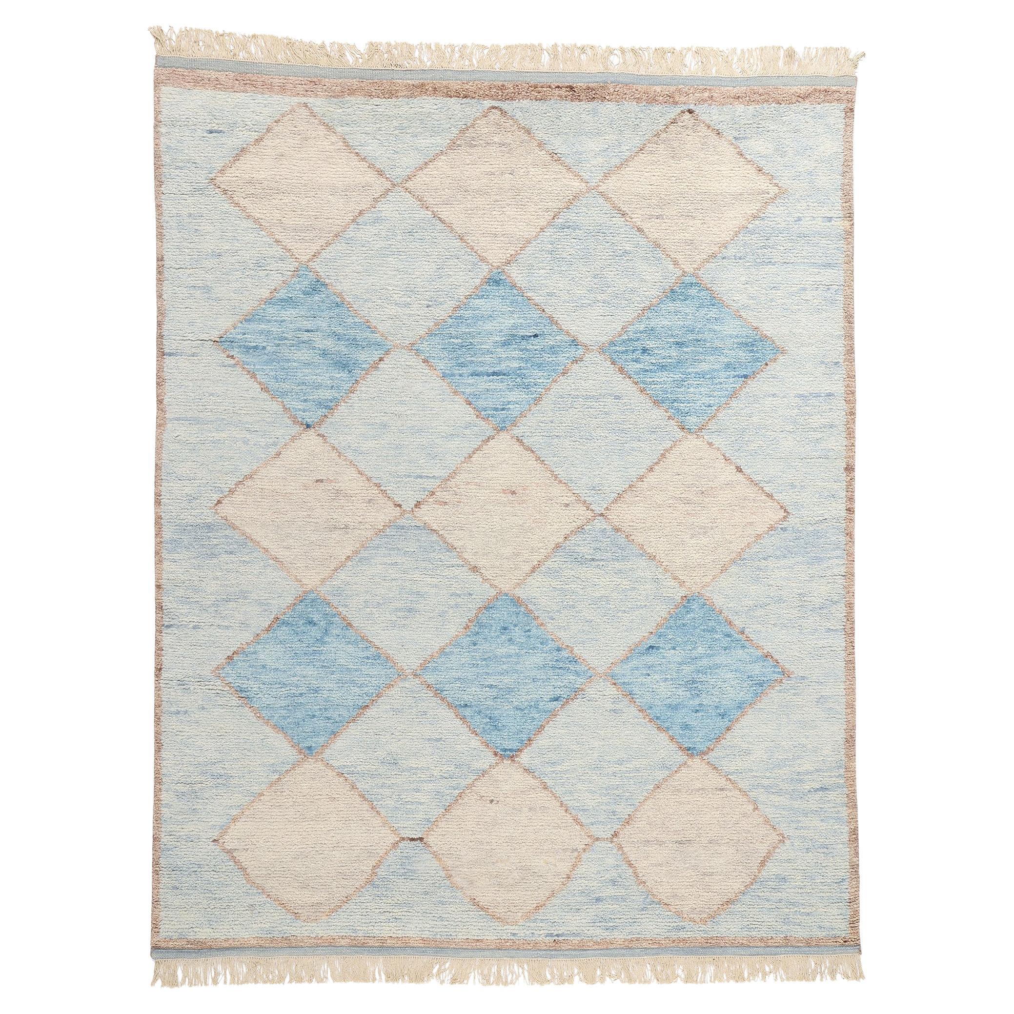 Nueva Alfombra Marroquí Azure Mirage Diamante Azul, 08'03 x 10'05
