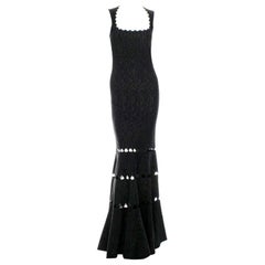 NEW Azzedine Alaia Cut Out Evening Maxi Dress Gown as seen Beyonce 