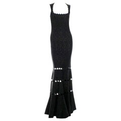 NEW Azzedine Alaia Cut Out Evening Maxi Dress Gown as seen Beyonce