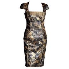 Used New Badgley Mischka Couture Cocktail Dress Sz 2