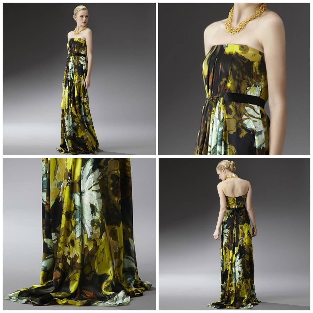 Nero Nuovo abito da sera Badgley Mischka Sz 4