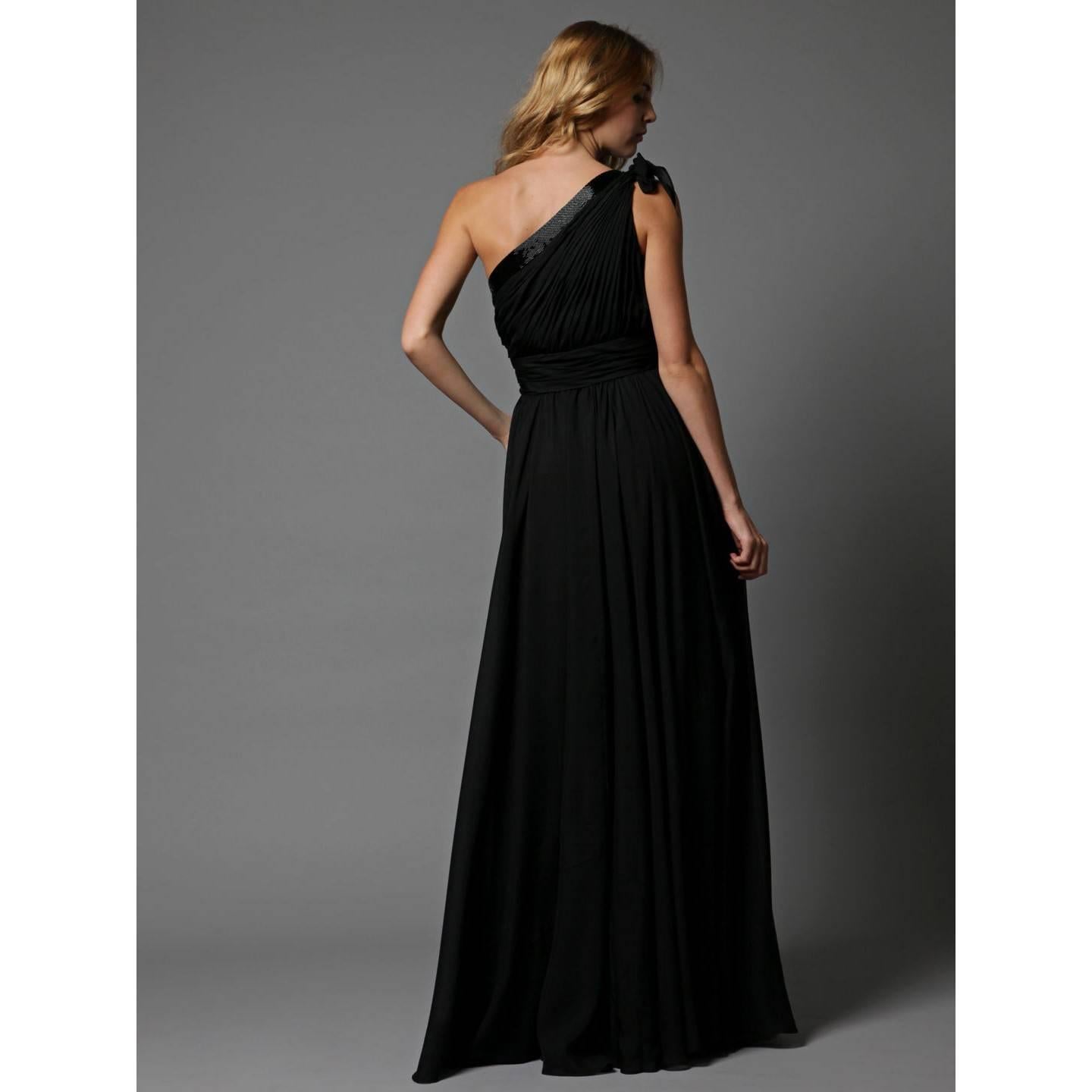 New Badgley Mischka Couture Evening Dress Gown Sz 4 2