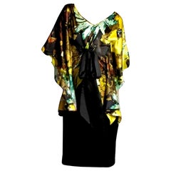 New Badgley Mischka New Couture Silk Cocktail Dress Sz 4