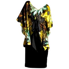 New Badgley Mischka New Couture Silk Cocktail Dress Sz 6