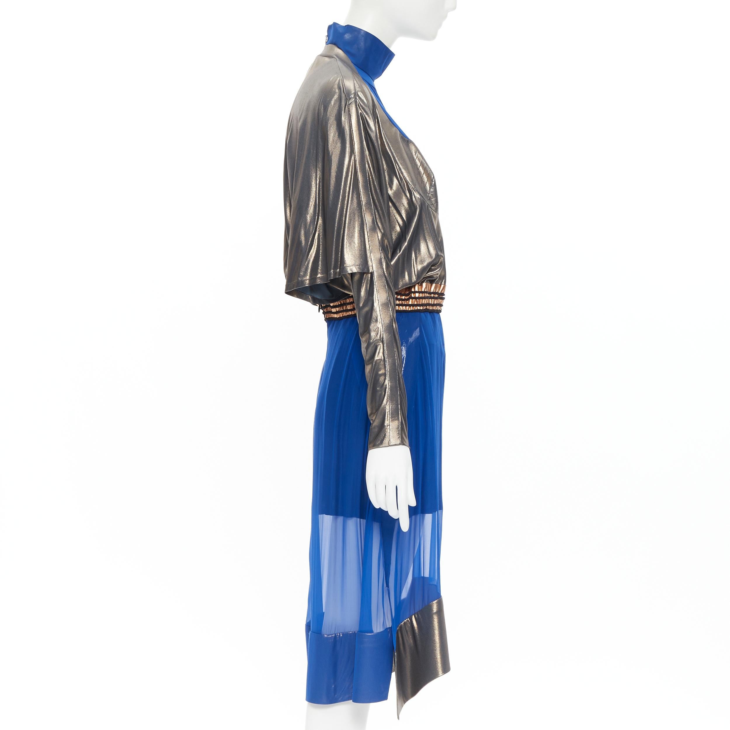 balenciaga blue gown