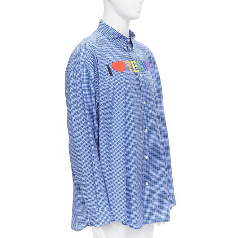 i love techno balenciaga t shirt