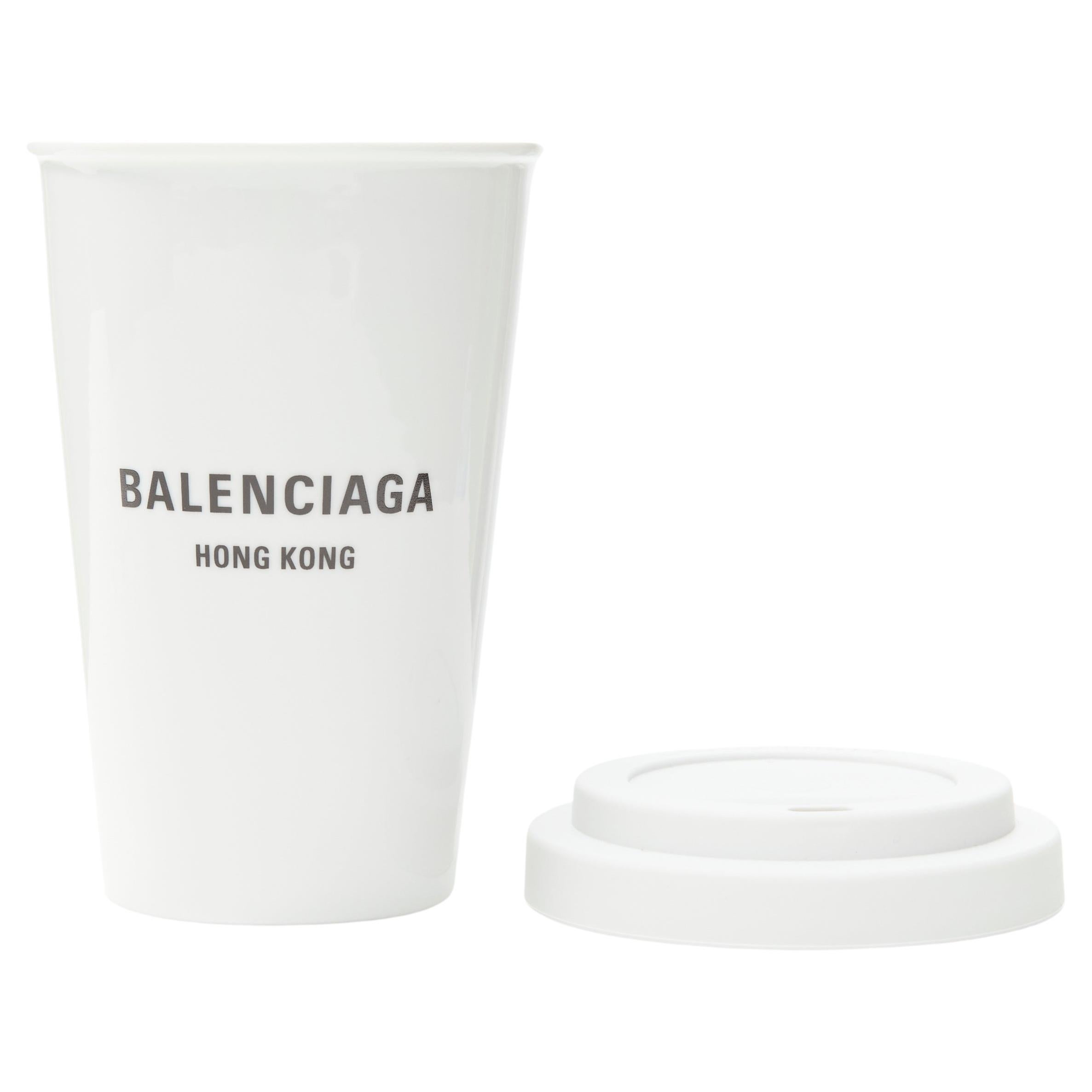 new BALENCIAGA 2022 Cities Hong Kong white porcelain coffee glass mug For  Sale at 1stDibs