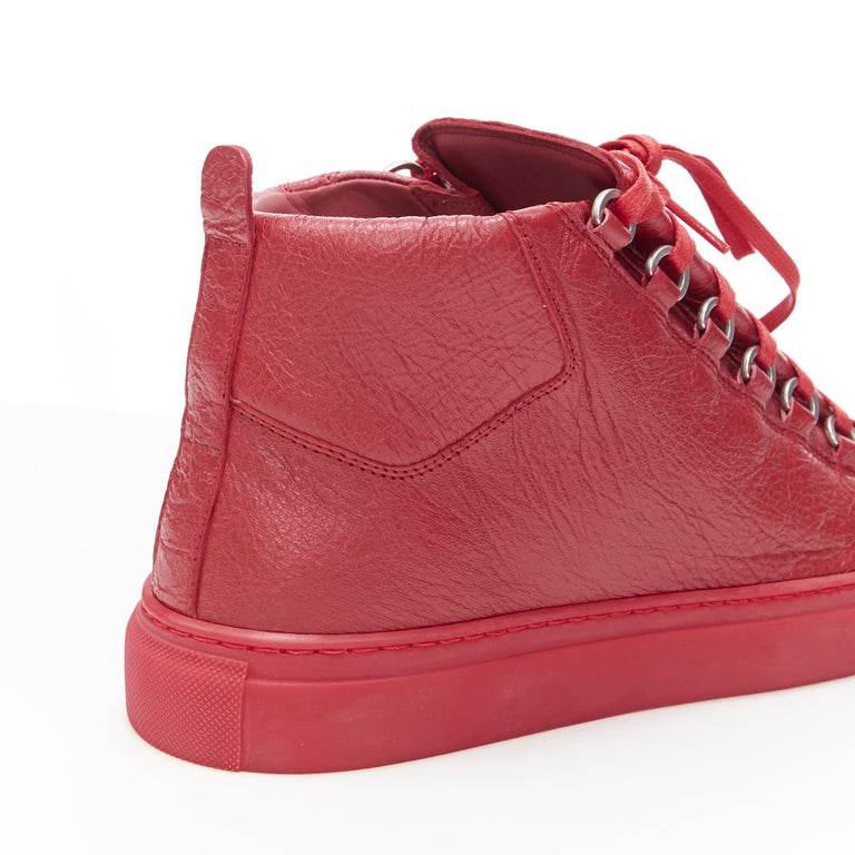 new BALENCIAGA Arena All Red high top sneakers EU41 US8 483497 WAY40 6212  at 1stDibs | balenciaga arena red, all red balenciaga, balenciaga arena low  red