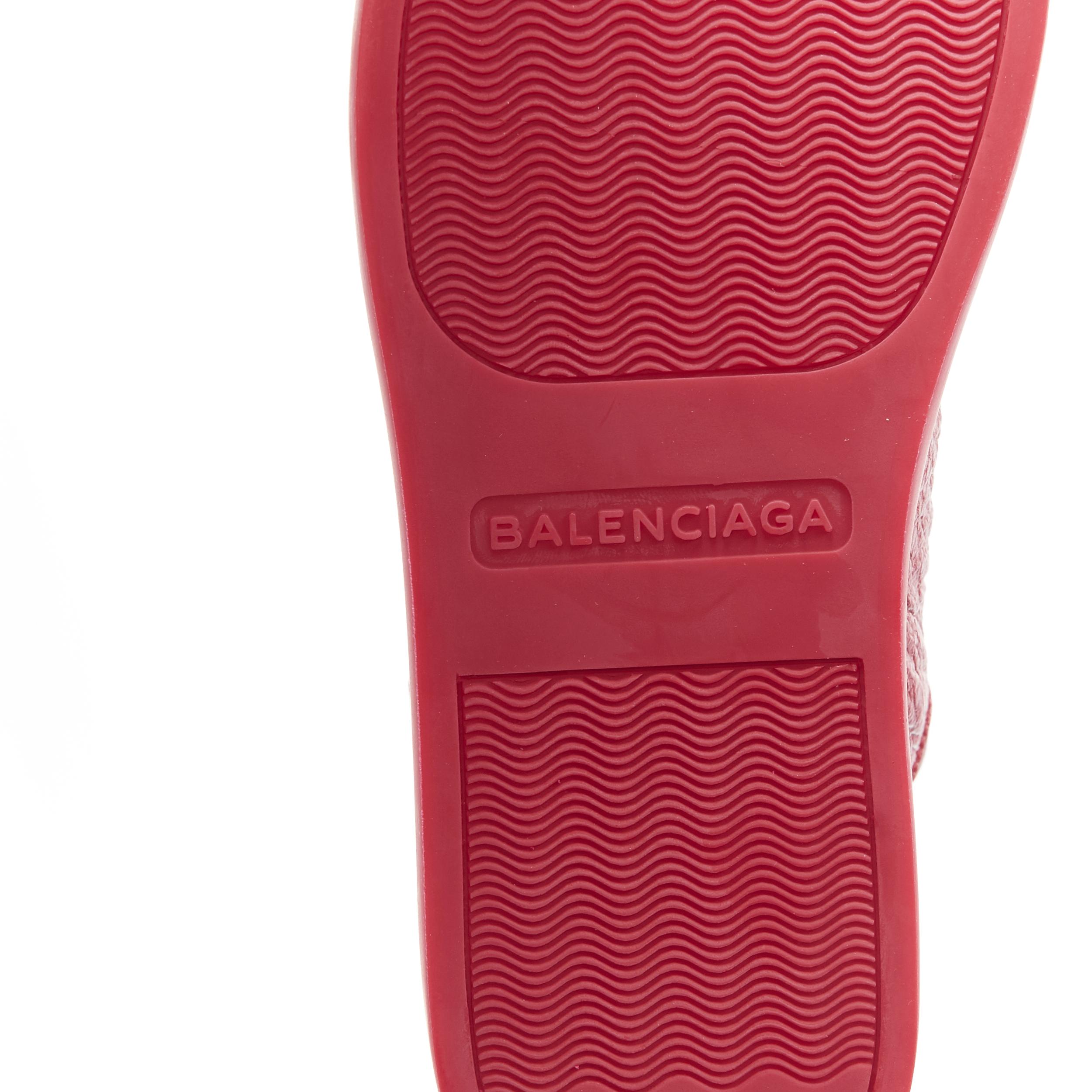 nuevo BALENCIAGA Arena All Red zapatillas altas EU41 US8 483497 WAY40 6212 7