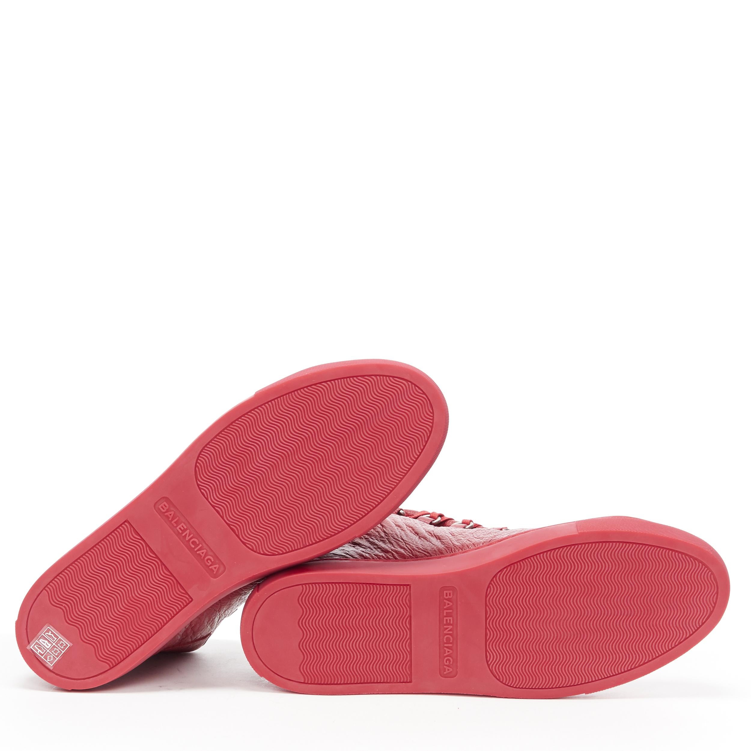 nuevo BALENCIAGA Arena All Red zapatillas altas EU41 US8 483497 WAY40 6212 1