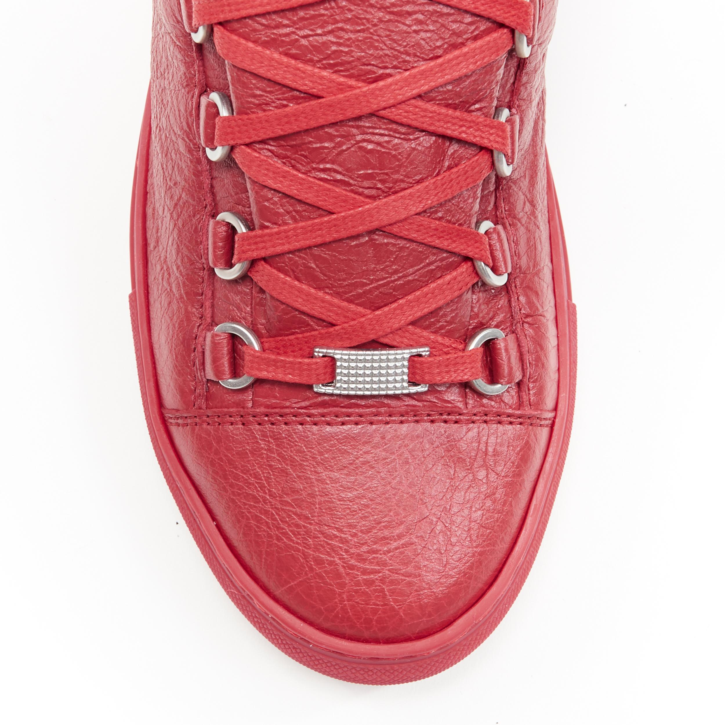 nuevo BALENCIAGA Arena All Red zapatillas altas EU41 US8 483497 WAY40 6212 2