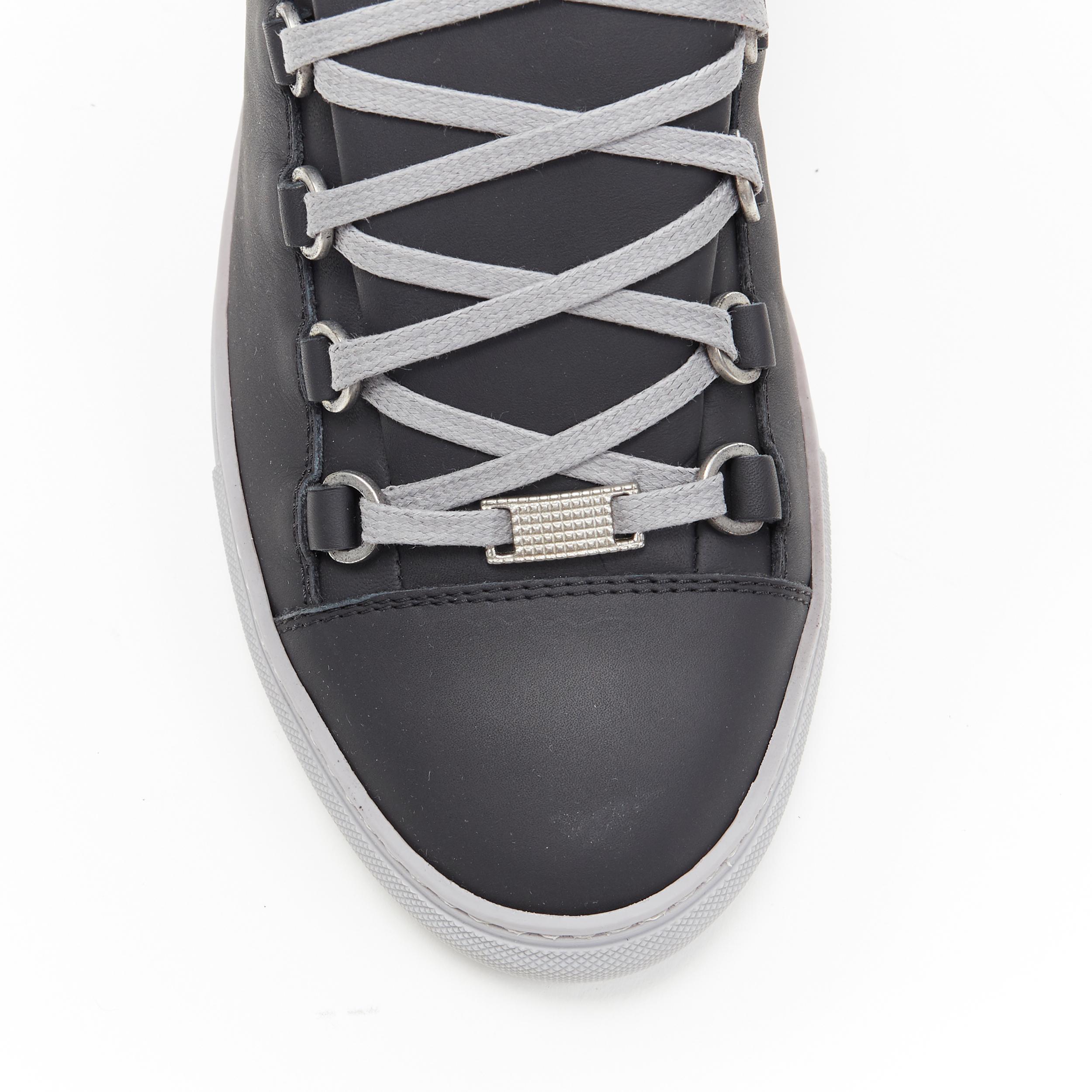nouveau BALENCIAGA Arena Noir Gris baskets haut de gamme EU41 US8 341760 WAWK0 1000 1