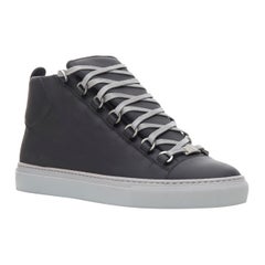 new BALENCIAGA Arena Black Grey high top sneakers EU41 US8 341760 WAWK0 1000