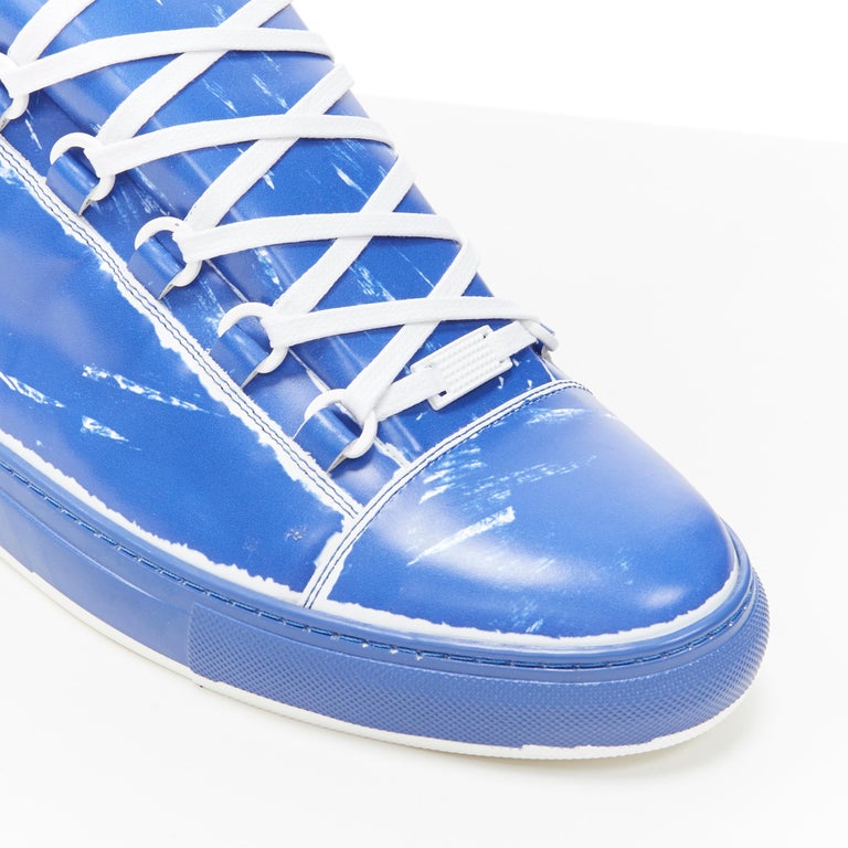 new BALENCIAGA Arena Blue Marker high top sneakers EU44 US11 436343 WAYC0  4307 at 1stDibs