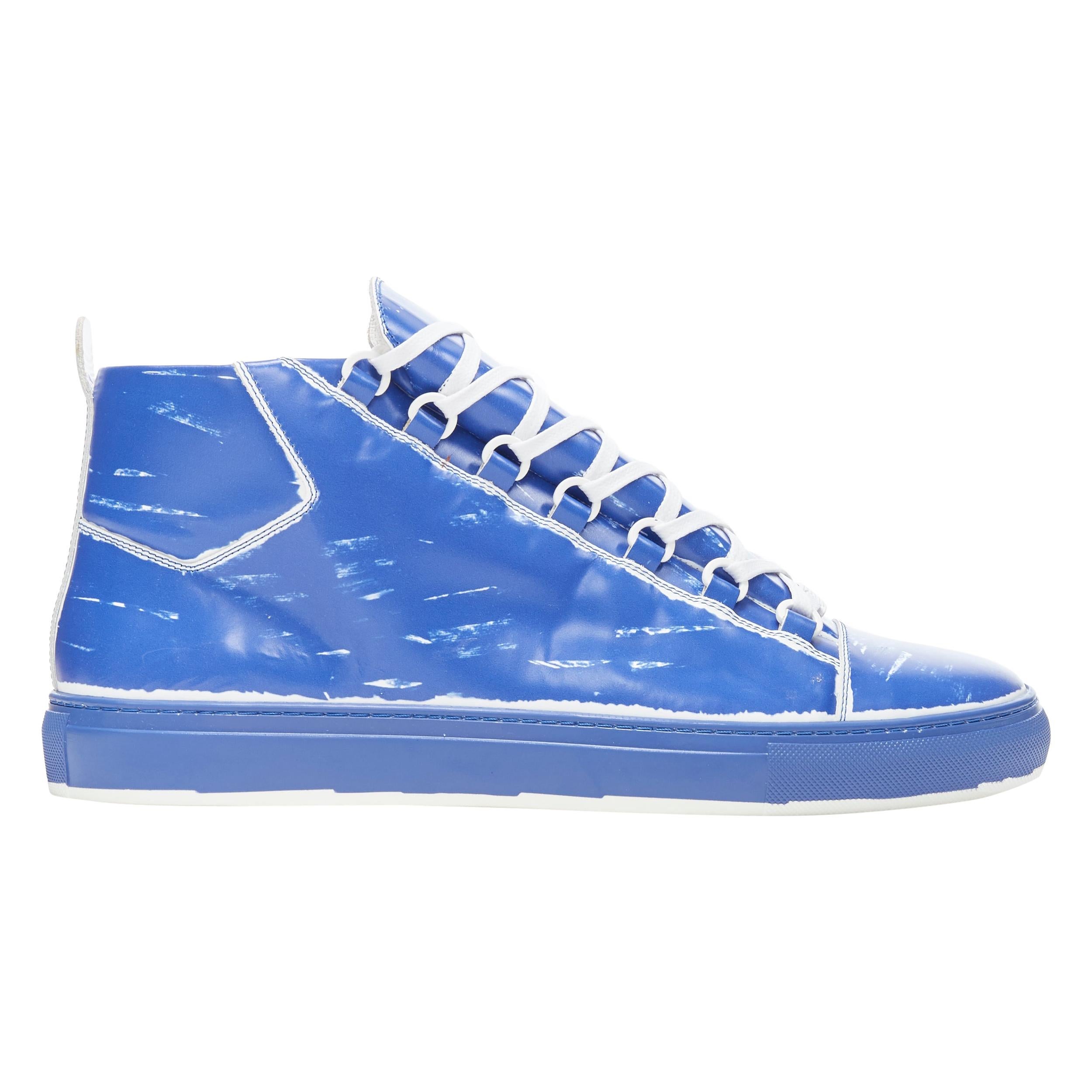 new BALENCIAGA Arena Blue Marker high top sneakers EU44 US11 436343 WAYC0 4307