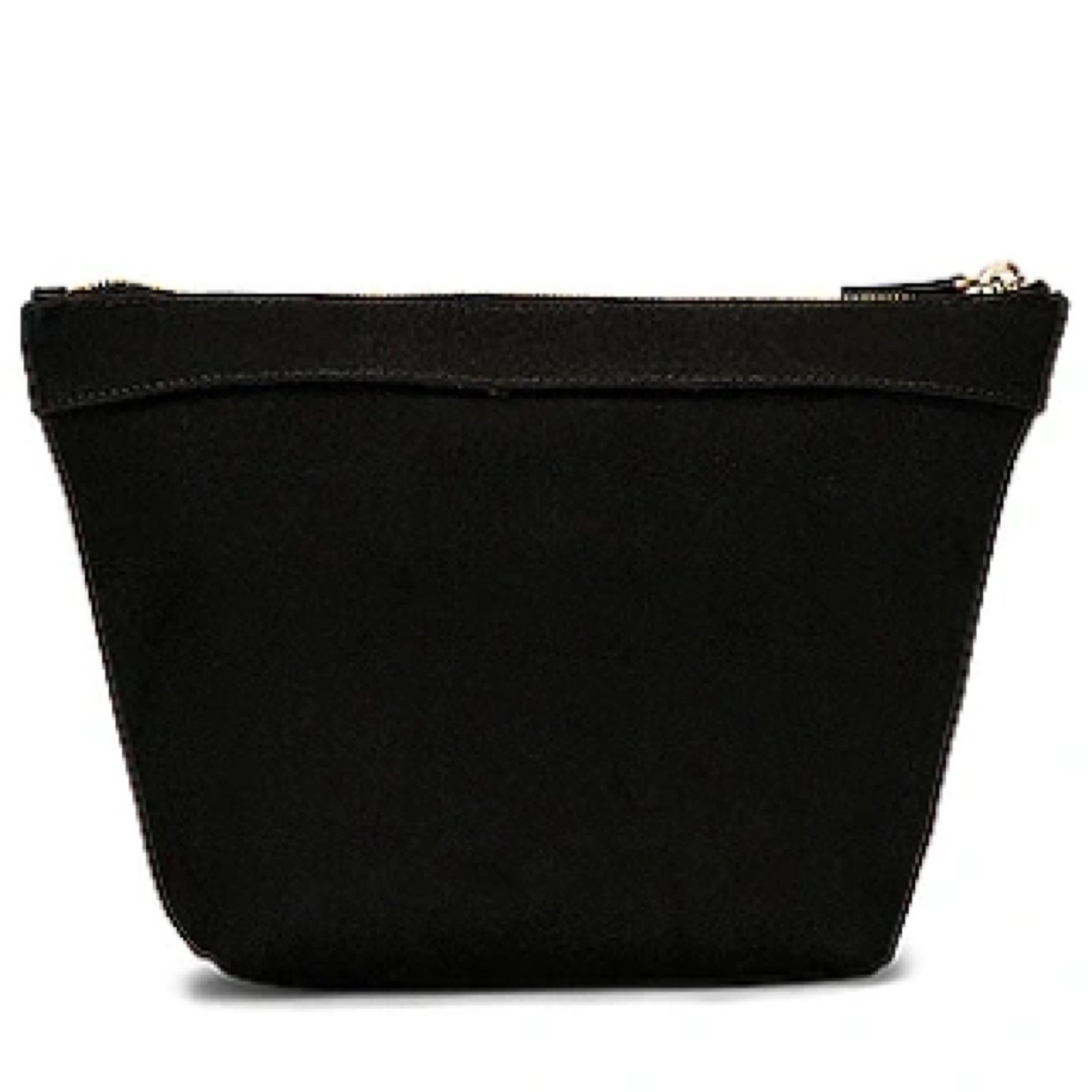 New Balenciaga Black BB Logo Print Small Jumbo Canvas Clutch Pouch Bag For Sale 3