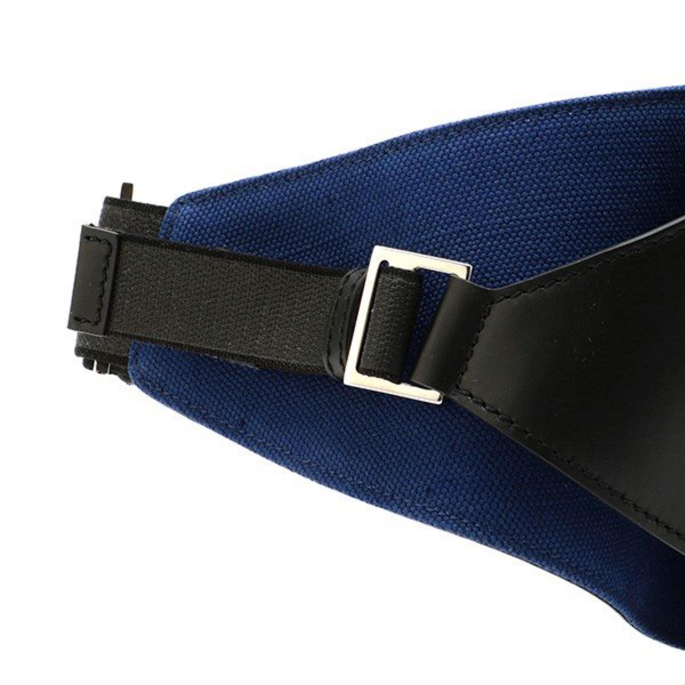 NEW Balenciaga Black Canvas Waist Bag Belt Bag For Sale 9