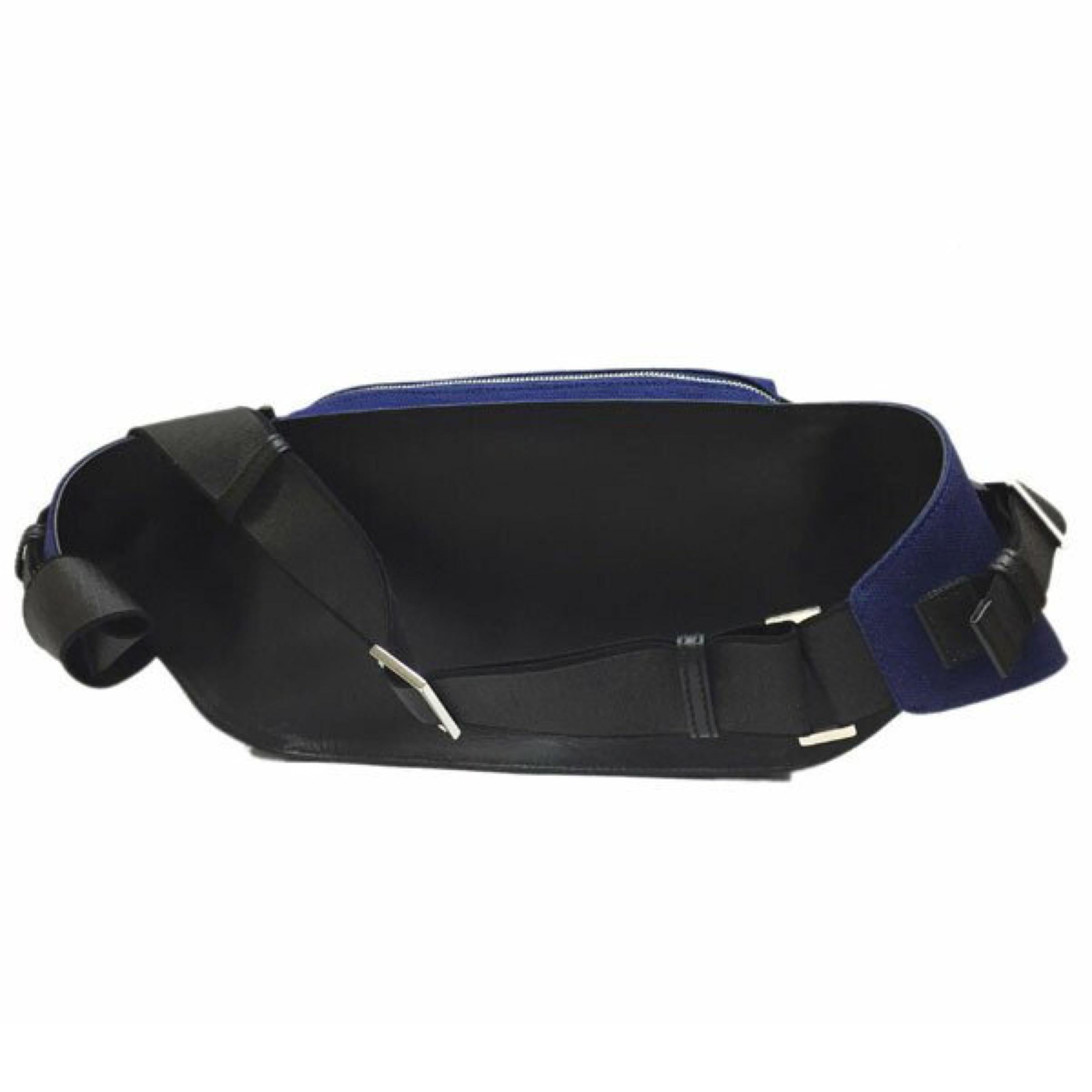 NEW Balenciaga Black Canvas Waist Bag Belt Bag For Sale 4