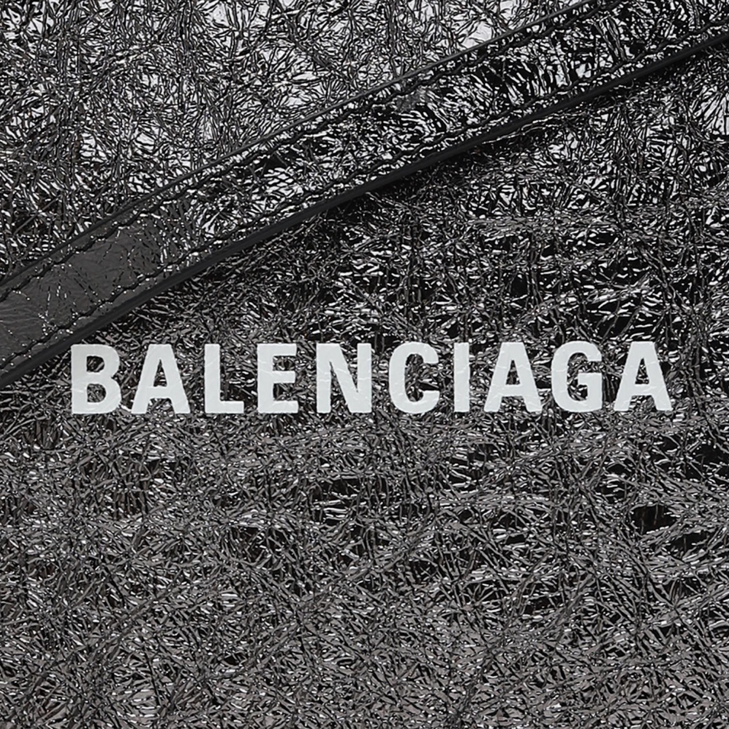 NEW Balenciaga Black Everyday XS Textured Leather Camera Crossbody Shoulder Bag For Sale 6